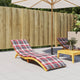 Vidaxl Lounger Cushion 200x60x3 cm Oxford tissu diamant motif rouge