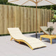 Vidaxl Lounger Cushion 200x70x3 cm Oxford Fabric Cream -Colored