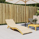 Vidaxl Lounger Cushion 200x70x3 cm oxford tissu beige