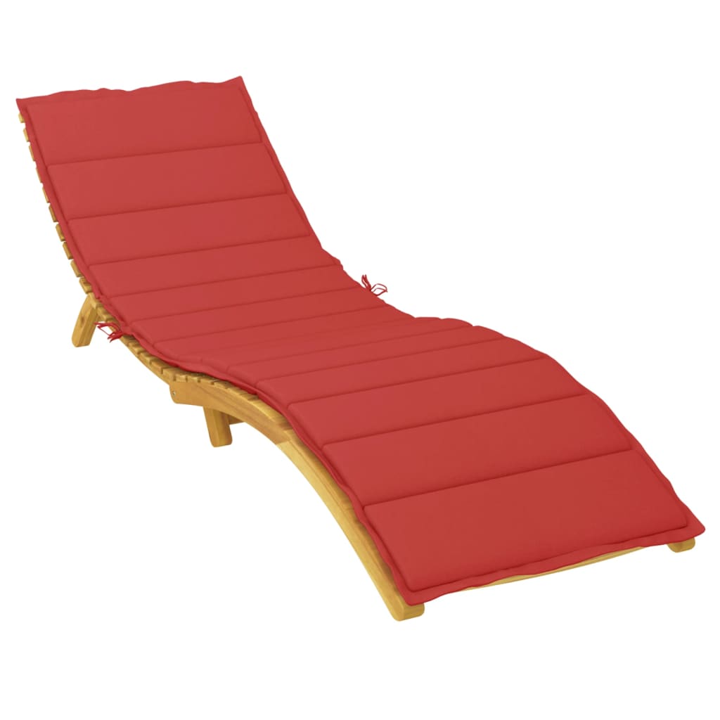 Vidaxl Lounge Cushion 200x70x3 cm oxford tissu rouge