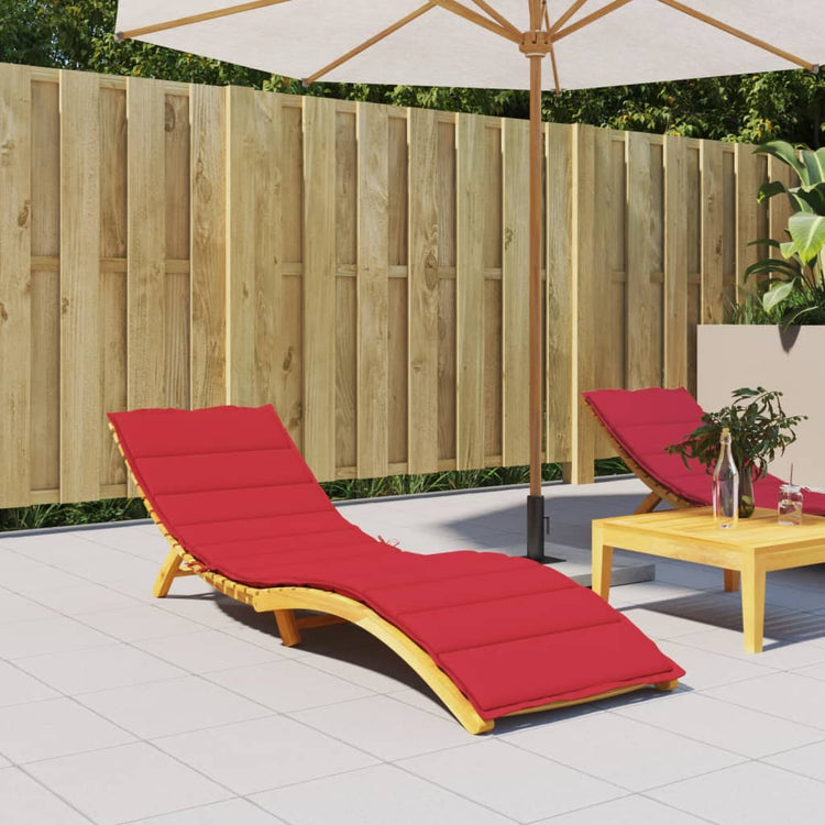 Vidaxl Lounge Cushion 200x70x3 cm oxford tissu rouge