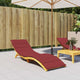 Vidaxx coussin de transat 200x70x3 cm tissu oxford rouge vin
