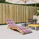 Vidaxl Lounger Cushion 200x70x3 cm oxford tissu diamant motif rouge