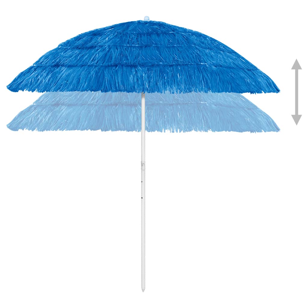 Vidaxl StrandParasol Hawaii 240 cm bleu