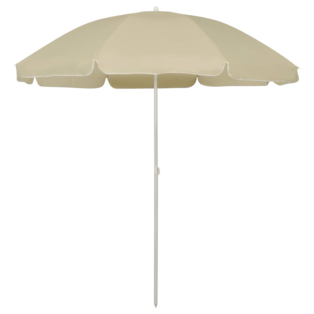 VidaXL parasol de plage 240 cm jaune sable