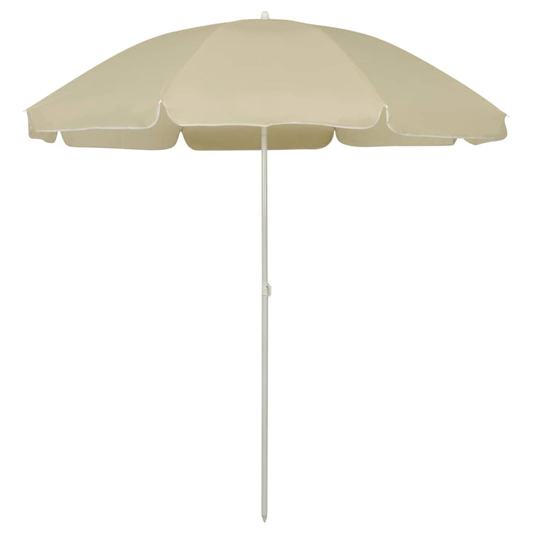 VidaXL parasol de plage 240 cm jaune sable