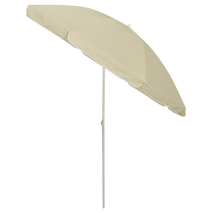 VidaXL parasol de plage 240 cm jaune sable