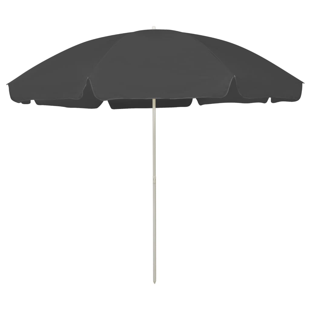 Parasol de plage VidaXL 300 cm anthracite
