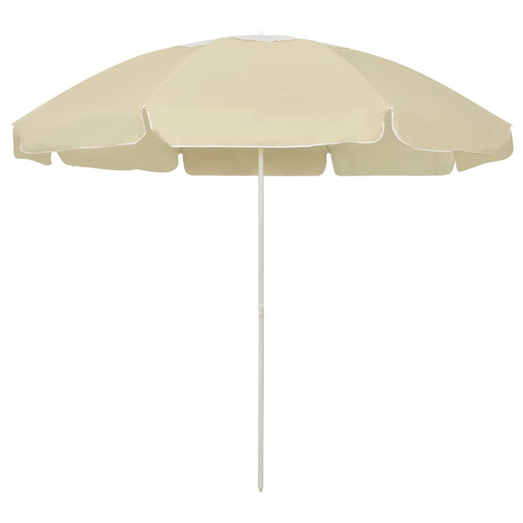 VidaXL parasol de plage 240 cm jaune sable