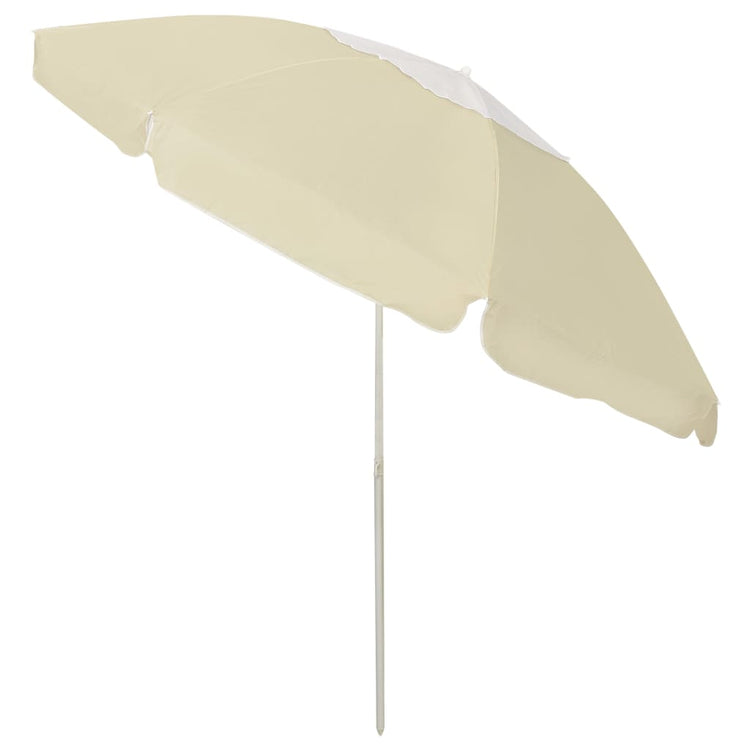 VidaXL parasol de plage 240 cm jaune sable