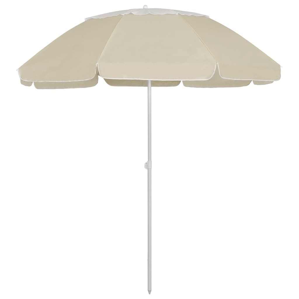VidaXL parasol de plage 300 cm jaune sable