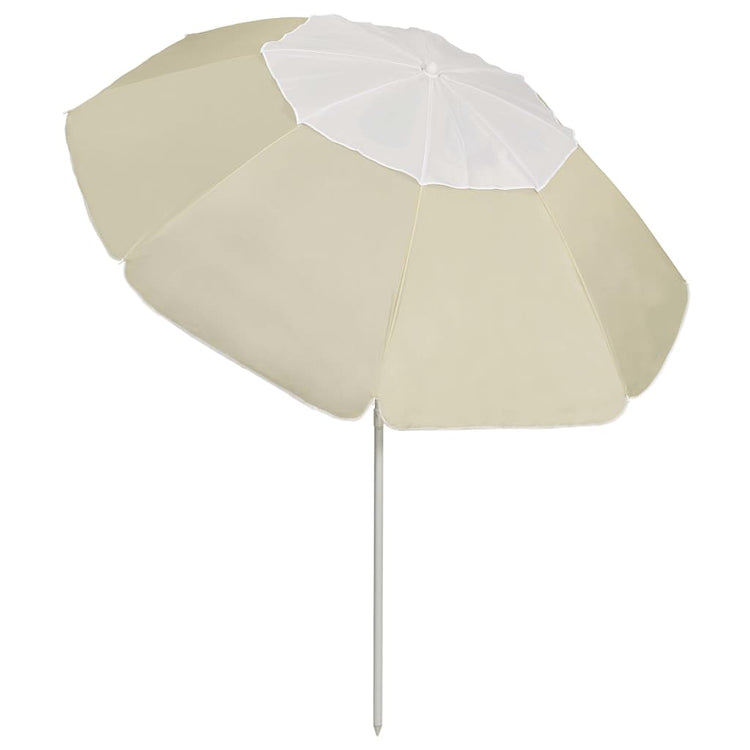 VidaXL parasol de plage 300 cm jaune sable