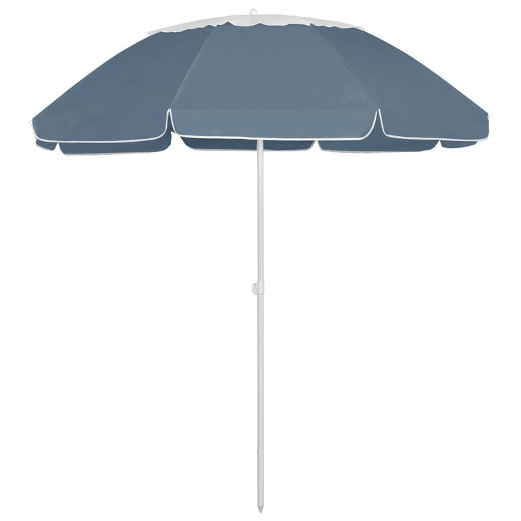 VidaXL parasol de plage 300 cm bleu