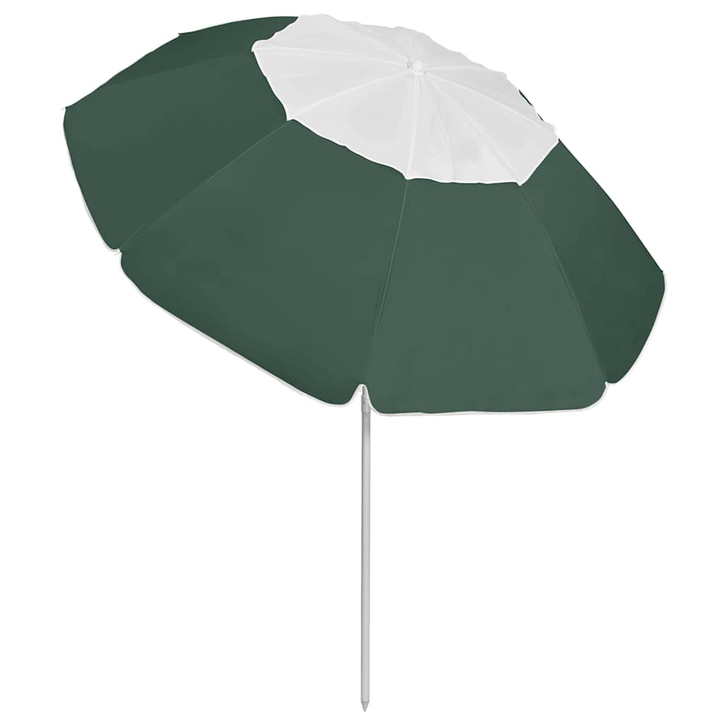VidaXL parasol de plage 300 cm vert