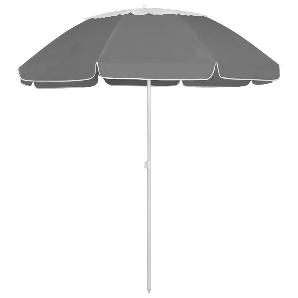 Parasol de plage VidaXL 300 cm anthracite