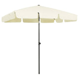 Vidaxl StrandParasol 200x125 cm Sandy Yellow - afbeelding 1