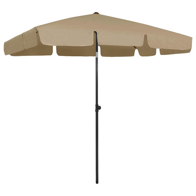 Vidaxl StrandParasol 200x125 cm taupe