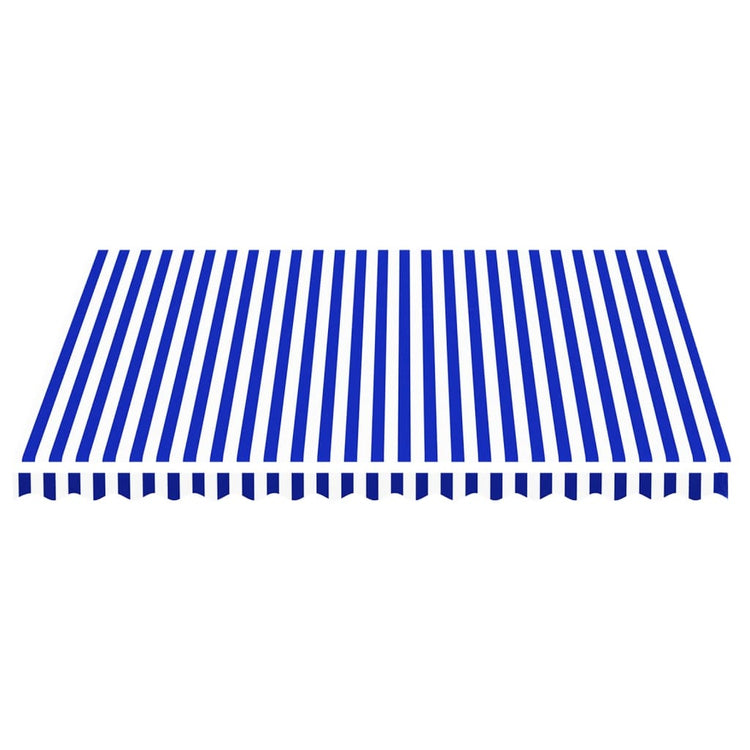 Tissu de remplacement de Vidaxl pour Luifel 4x3,5 m bleu et blanc