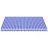 Tissu de remplacement Vidaxl pour Luifel 4,5x3,5 m bleu et blanc