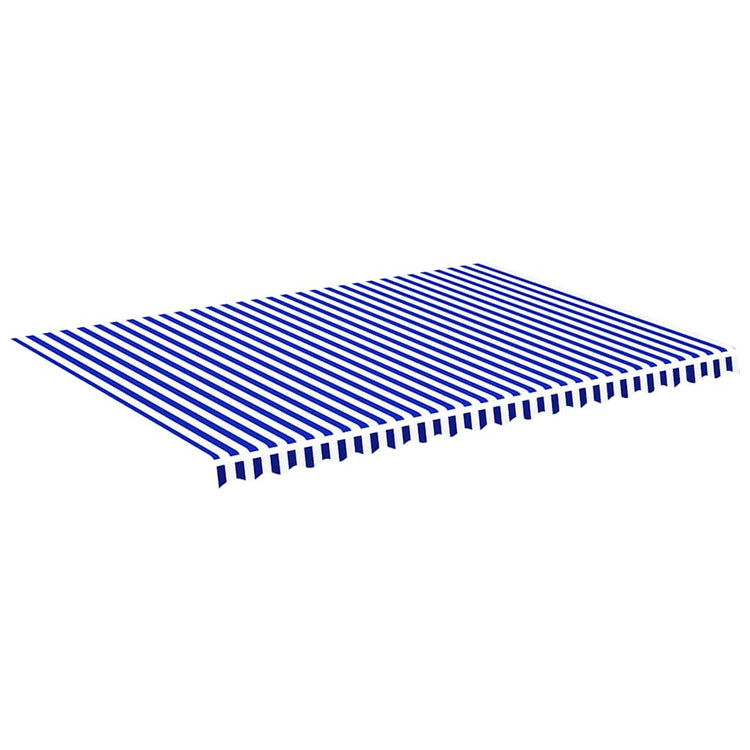 Tissu de remplacement de Vidaxl pour Luifel 5x3,5 m bleu et blanc