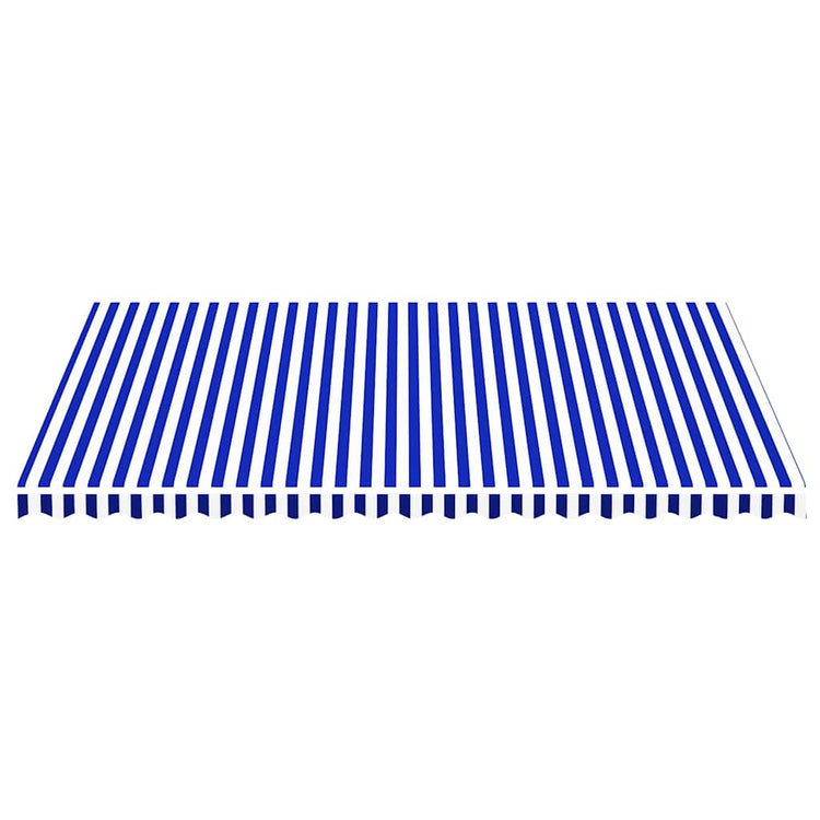 Tissu de remplacement de Vidaxl pour Luifel 5x3,5 m bleu et blanc