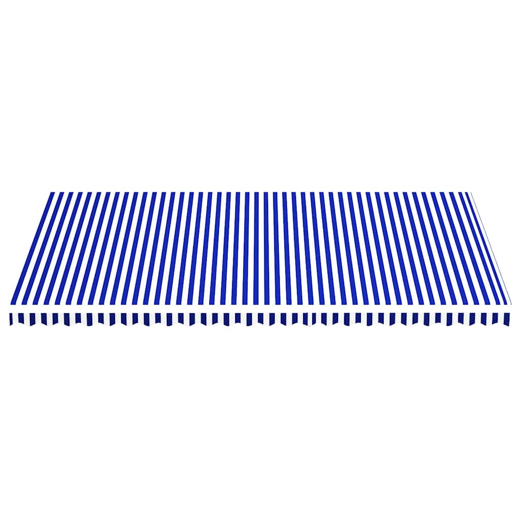 Tissu de remplacement de Vidaxl pour Luifel 6x3,5 m bleu et blanc
