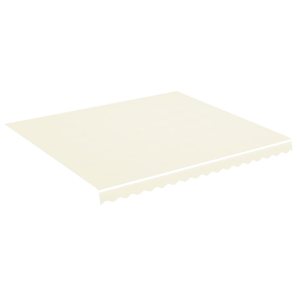 Tissu de remplacement de Vidaxl pour Luifel 4x3,5 M crème -colored