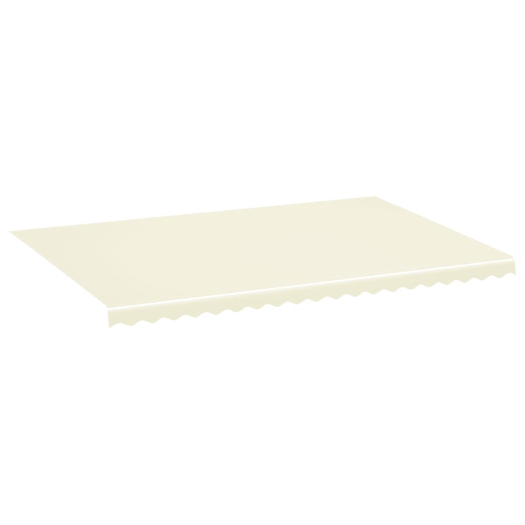 Tissu de remplacement de Vidaxl pour Luifel 5x3,5 M crème -colored