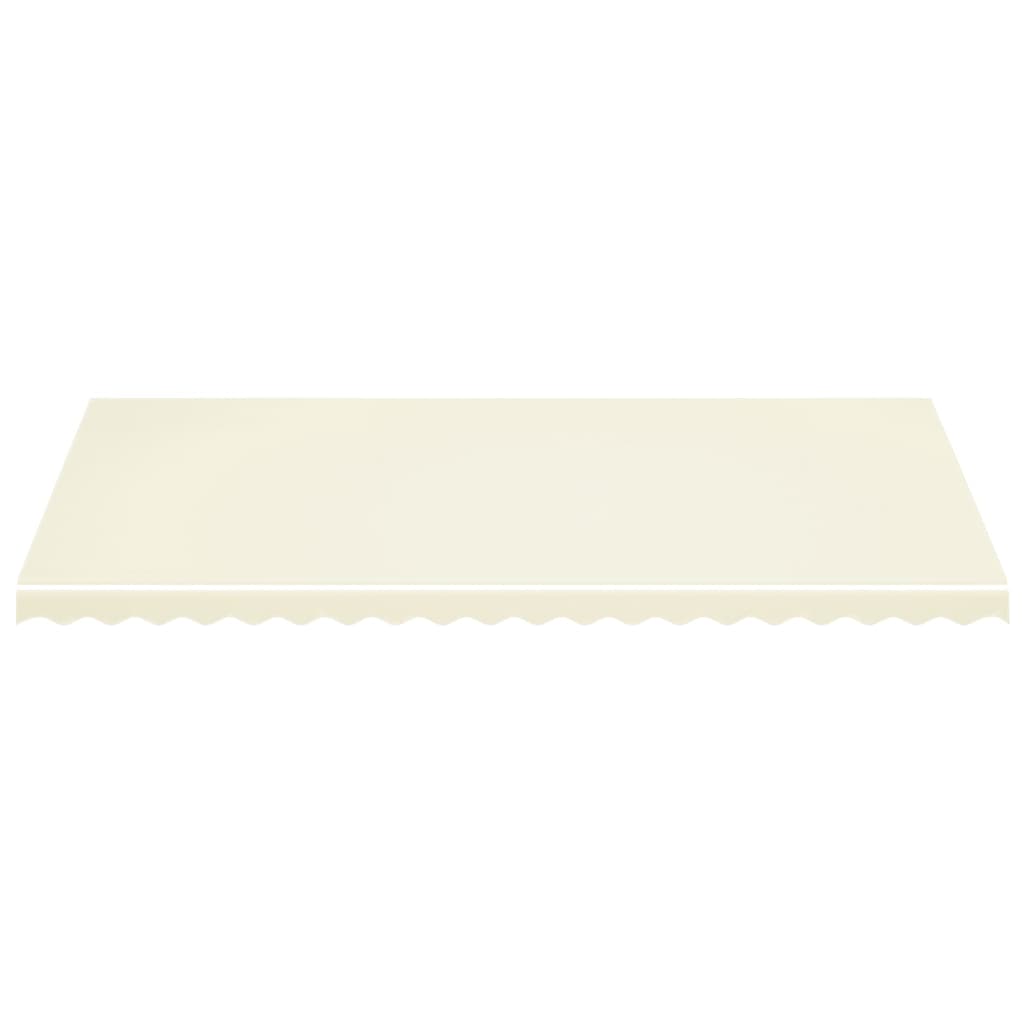 Tissu de remplacement de Vidaxl pour Luifel 5x3,5 M crème -colored