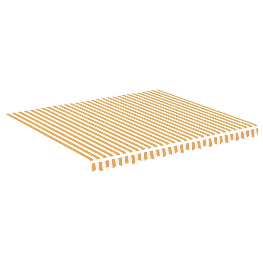 Tissu de remplacement de Vidaxl pour Luifel 4x3,5 m jaune et blanc