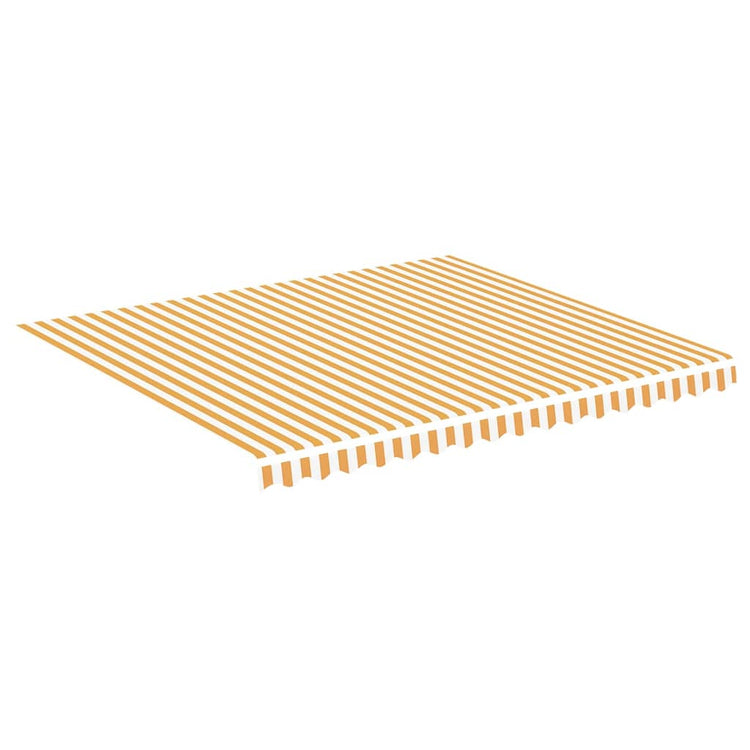 Tissu de remplacement de Vidaxl pour Luifel 4x3,5 m jaune et blanc