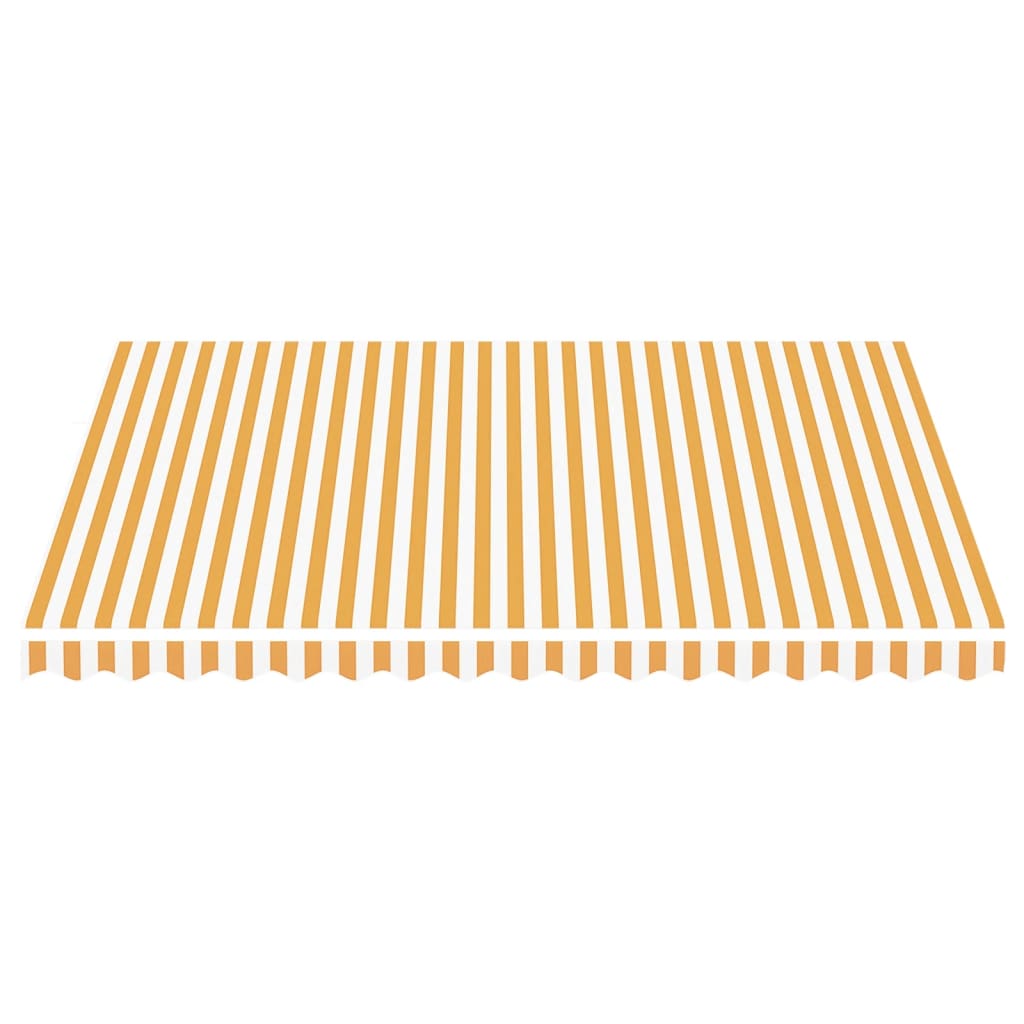 Tissu de remplacement de Vidaxl pour Luifel 4x3,5 m jaune et blanc