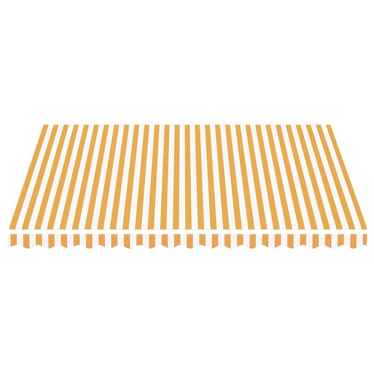 Tissu de remplacement de Vidaxl pour Luifel 4x3,5 m jaune et blanc