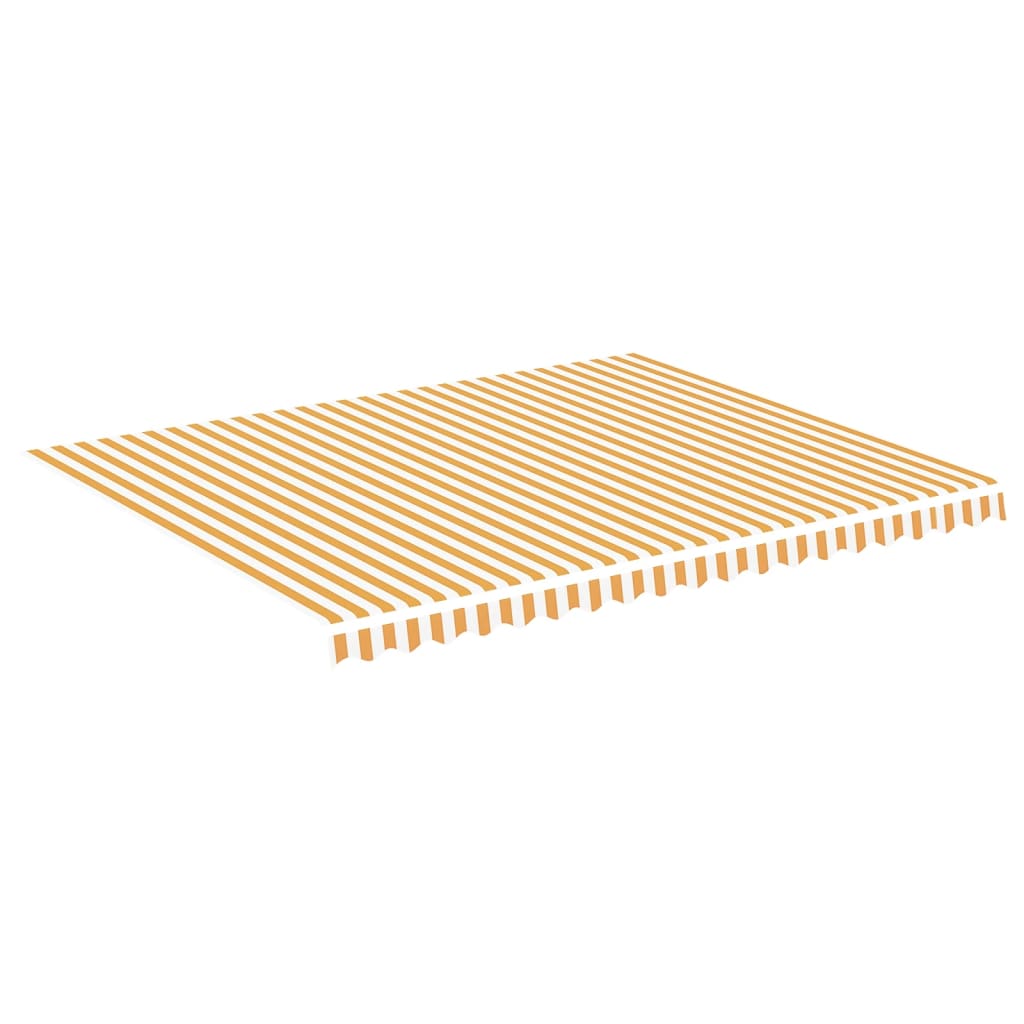 Tissu de remplacement de Vidaxl pour Luifel 4,5x3,5 m jaune et blanc