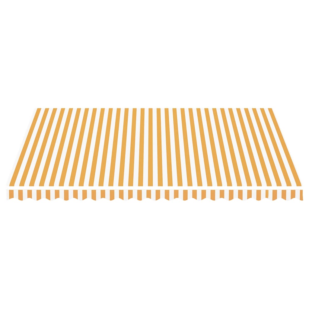 Tissu de remplacement de Vidaxl pour Luifel 4,5x3,5 m jaune et blanc