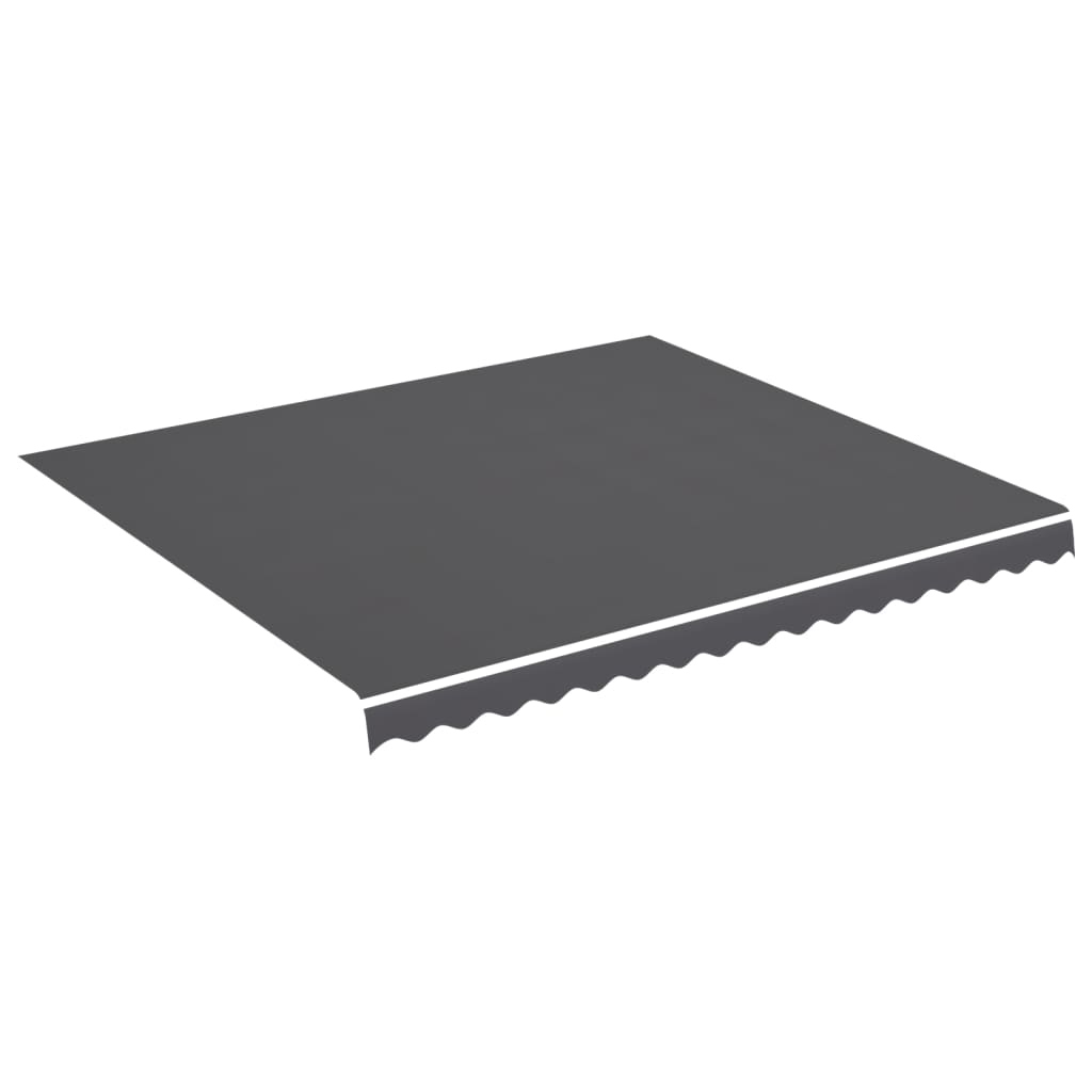 Tissu de remplacement de Vidaxl pour Luifel 4x3,5 M anthracite -colored