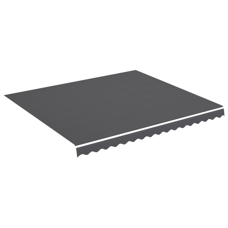 Tissu de remplacement de Vidaxl pour Luifel 4x3,5 M anthracite -colored