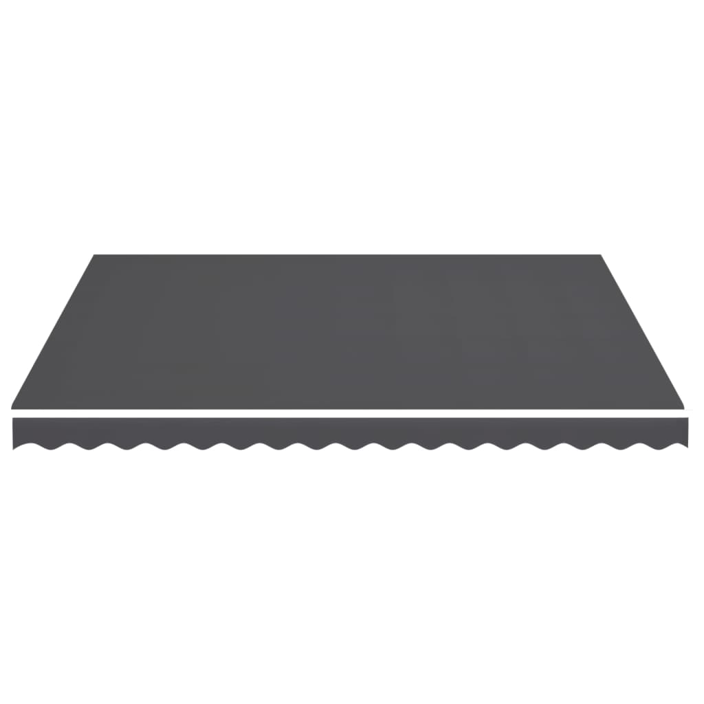 Tissu de remplacement de Vidaxl pour Luifel 4x3,5 M anthracite -colored