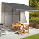Tissu de remplacement de Vidaxl pour Luifel 4x3,5 M anthracite -colored