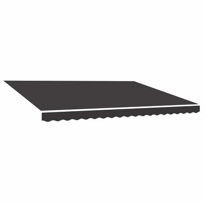 Tissu de remplacement de Vidaxl pour Luifel 5x3,5 M anthracite -colored