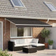 Tissu de remplacement de Vidaxl pour Luifel 5x3,5 M anthracite -colored