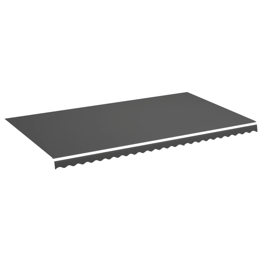 Tissu de remplacement de Vidaxl pour Luifel 6x3,5 M anthracite -colored