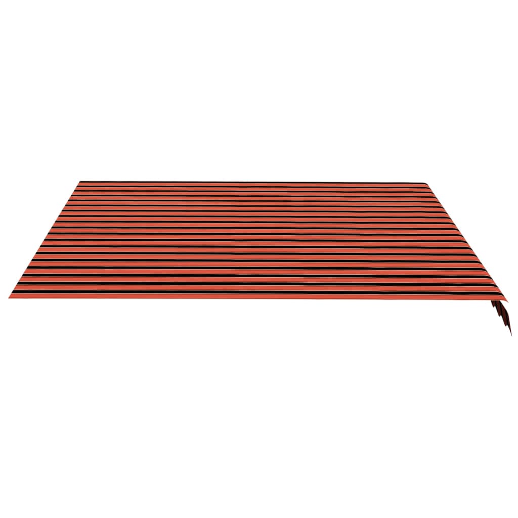 Tissu de remplacement de Vidaxl pour Luifel 4x3,5 m orange et marron