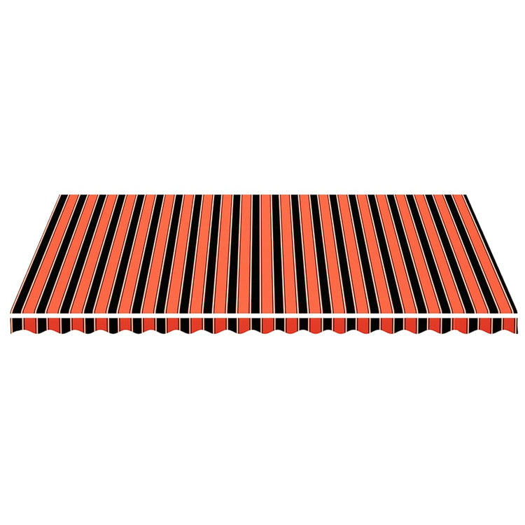 Tissu de remplacement de Vidaxl pour Luifel 5x3,5 m orange et brun