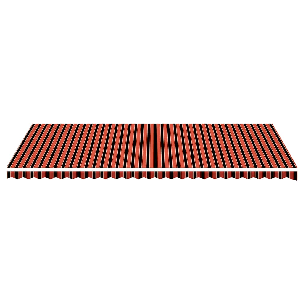 Tissu de remplacement de Vidaxl pour Luifel 6x3,5 m orange et marron