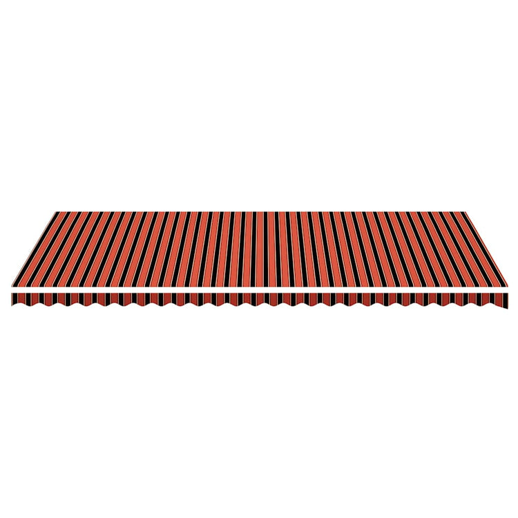 Tissu de remplacement de Vidaxl pour Luifel 6x3,5 m orange et marron