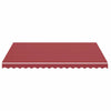 Tissu de remplacement de Vidaxl pour Luifel 4x3 M Bordeaux rouge