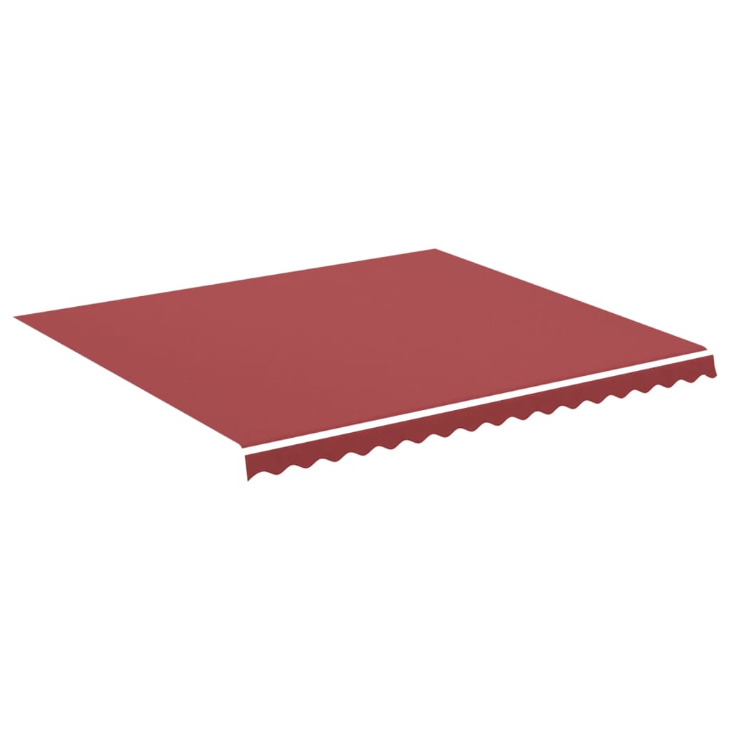 Tissu de remplacement de Vidaxl pour Luifel 4x3,5 M Bordeaux rouge