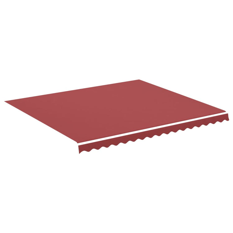 Tissu de remplacement de Vidaxl pour Luifel 4x3,5 M Bordeaux rouge