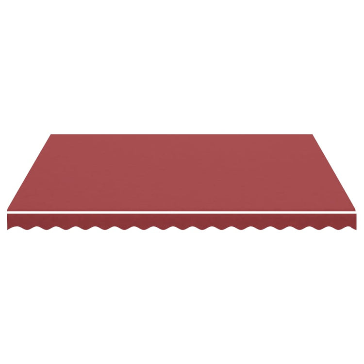 Tissu de remplacement de Vidaxl pour Luifel 4x3,5 M Bordeaux rouge